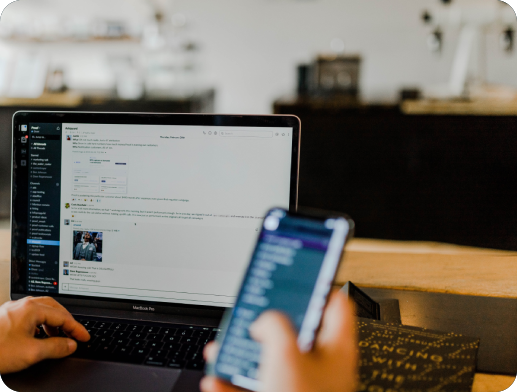 Person on their phone